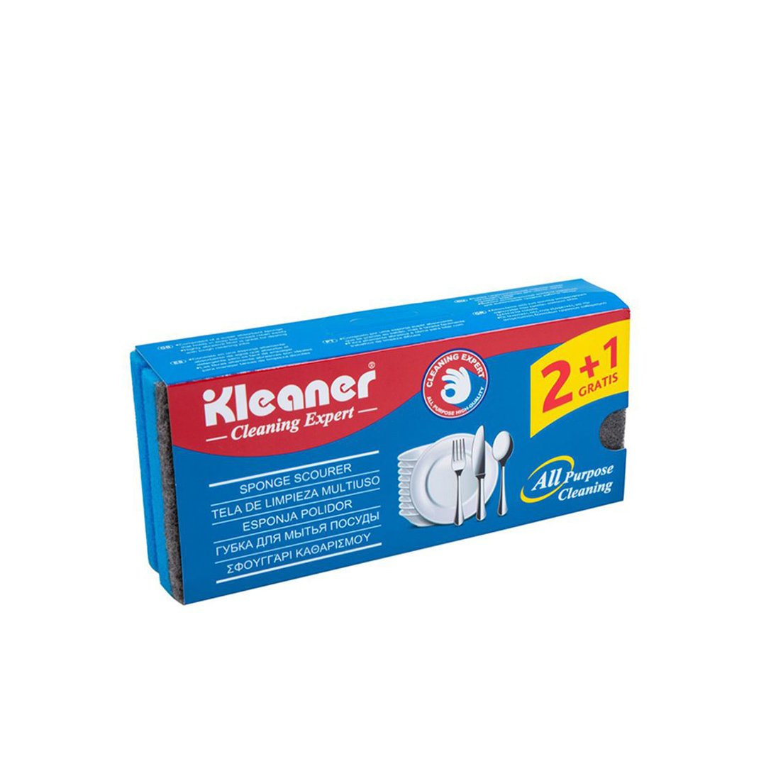 Kleaner Sponge Scouring Pad 3 pcs