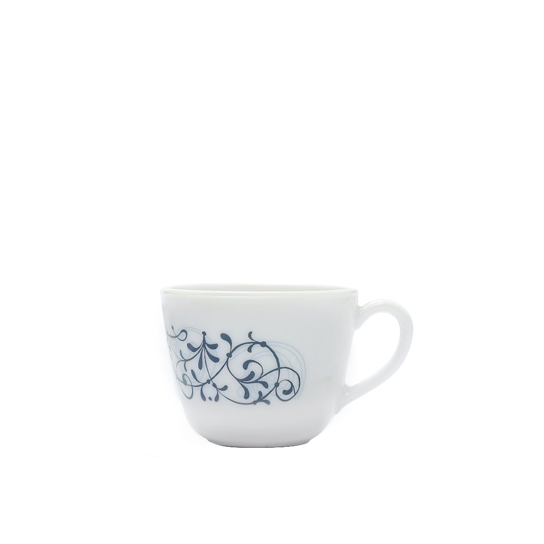 Bormioli Rocco Moon Taza Liberty Blue Decorated Tea Cups - 20 Pcs