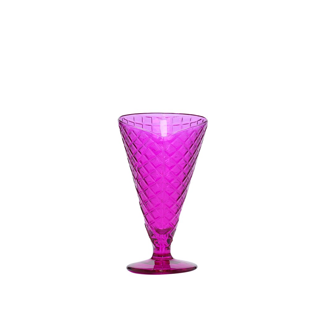 Bormioli Rocco Gelato Fuschia Ice Cream Cups - 6 Pcs