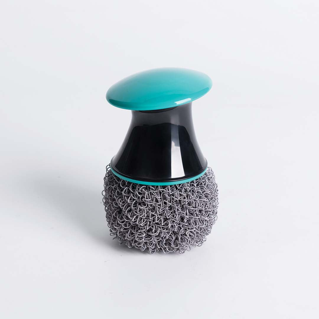 Stylish-home Short Handle Pot Brush (Green)