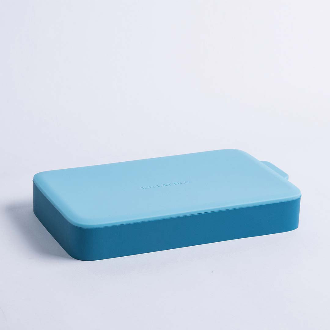 Stylish-home Rectangle Ice Cube Tray (Blue)