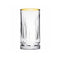 Pasabahce Elysia Golden Touch Tumblers Set of 4 Pieces 445 ml ((Large Size))