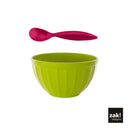 Zak Bowl & Spoon (Green) 2 Pcs