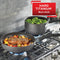 T-fal Nonstick Dishwasher Safe Cookware Lid Fry Pan, 25.4 cm, Black