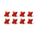 Zak Box of 8 Pcs Craggles Adjustable Feet for Dishes (Red)
