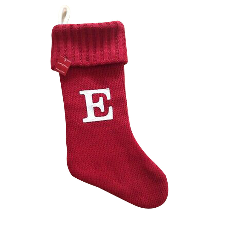 Wondershop Knit Monogram Christmas Stocking Red ( E )