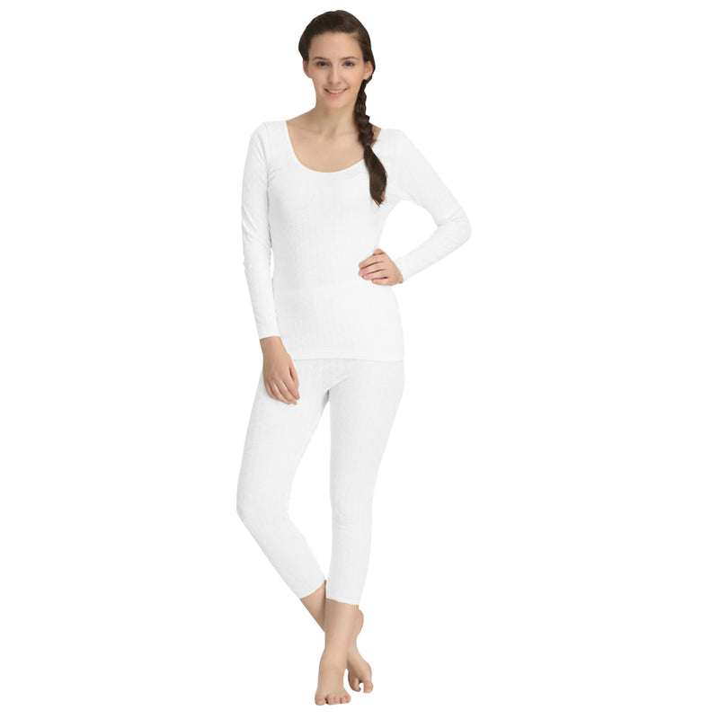 Body Care Gold Range Womens White Thermal Outfit 95 cm