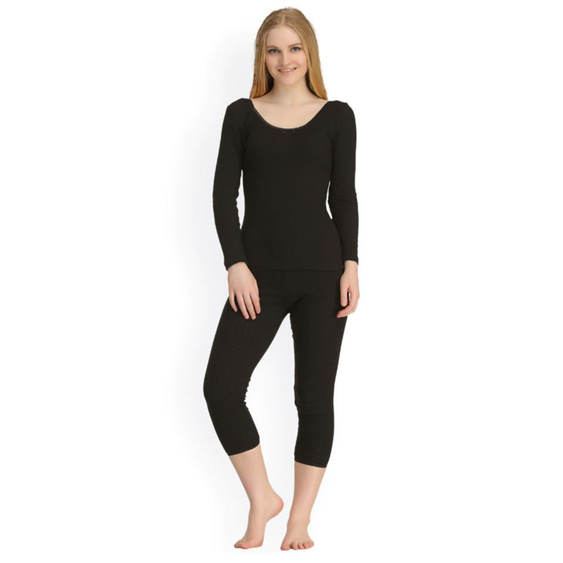 Body Care Gold Range Womens Black Thermal Outfit 90 cm