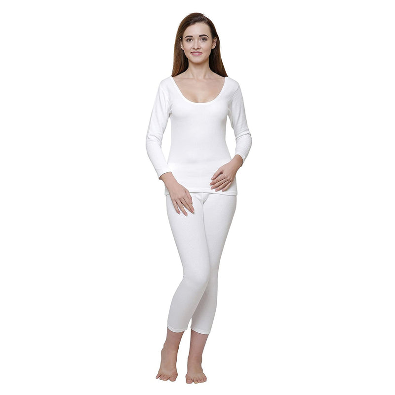 Body Care Insider Womens White Thermal Outfit 85 cm