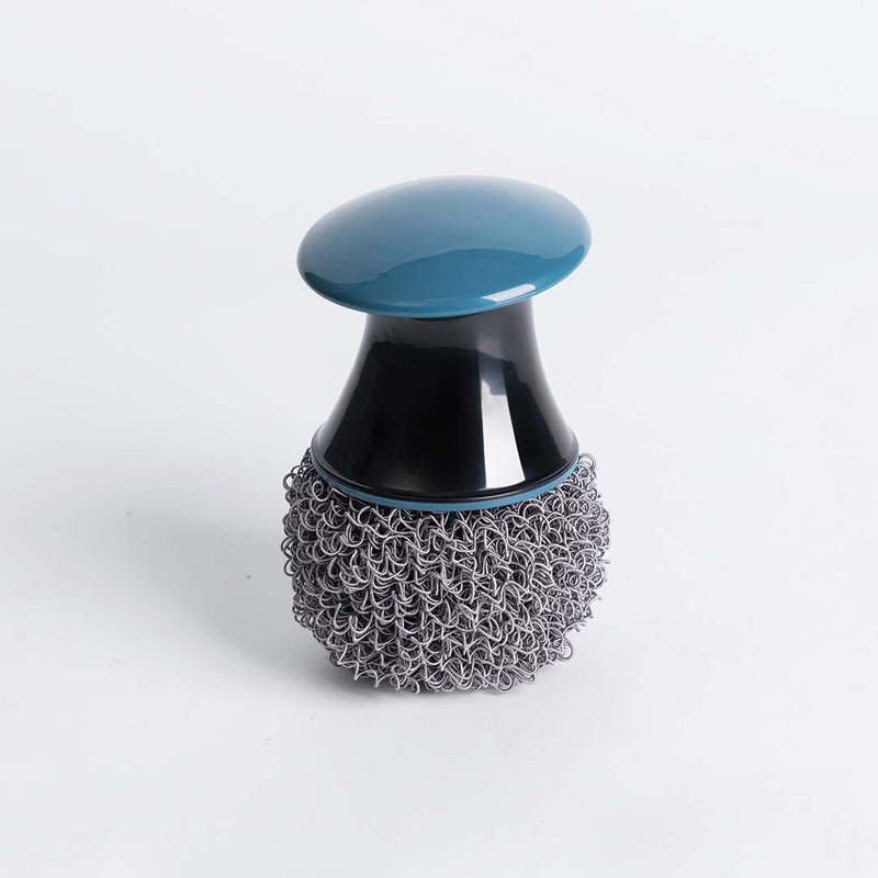 Stylish-home Short Handle Pot Brush (Blue) - 2 Balls