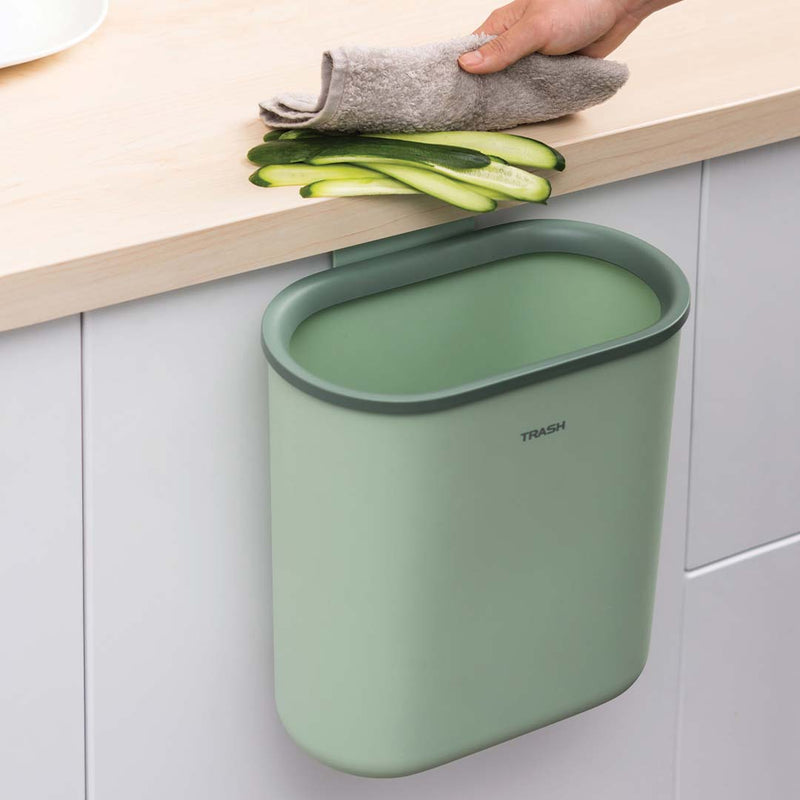 Stylish-home Kitchen Cupboard Trash Can (Green)