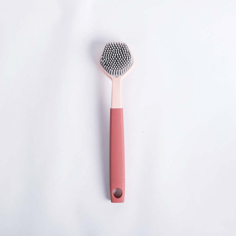 Stylish-home Silica Gel Pot Brush (Pink)