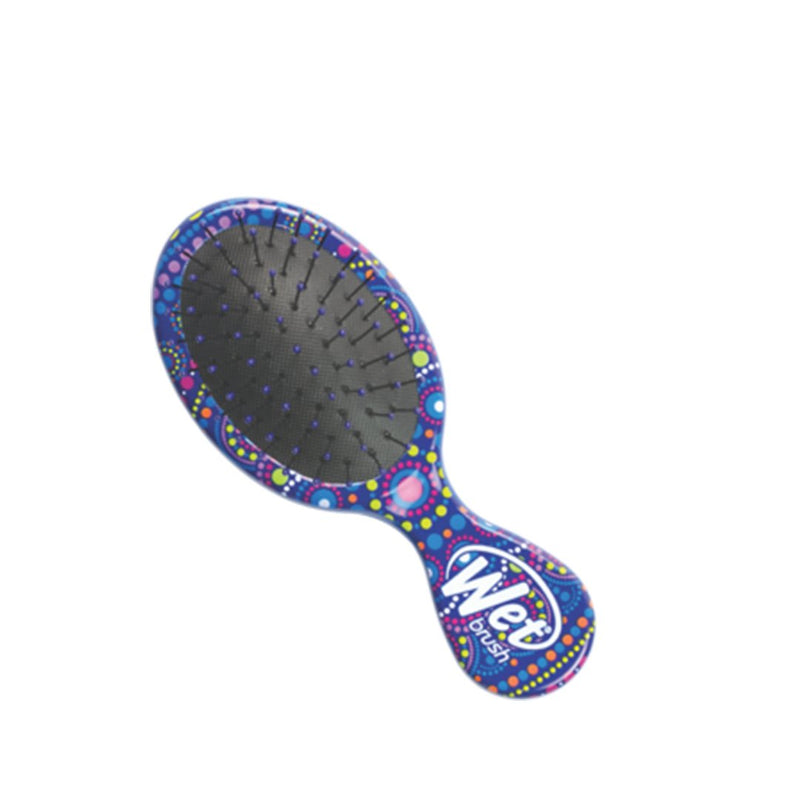 Wet Brush Mandala-Blue Mini Detangler Hair Brush