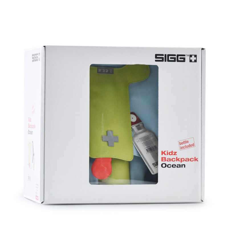 Sigg Swiss Kidz Backpack Ocean with Water Bottle