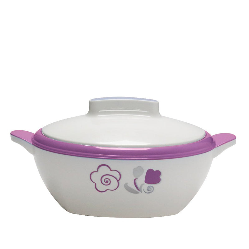 Novecento Plus White-Purple Thermal Food Container 1.8 L