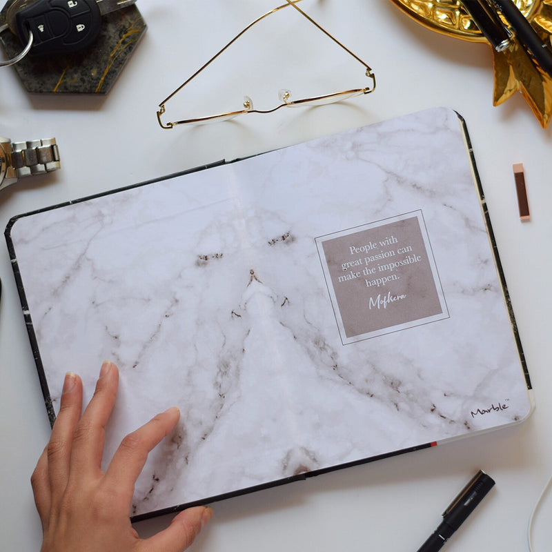 Fairuzy Marble Luxury Notebook Black